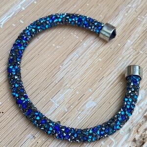 Swarovski Blue Crystal Dust Cuff
